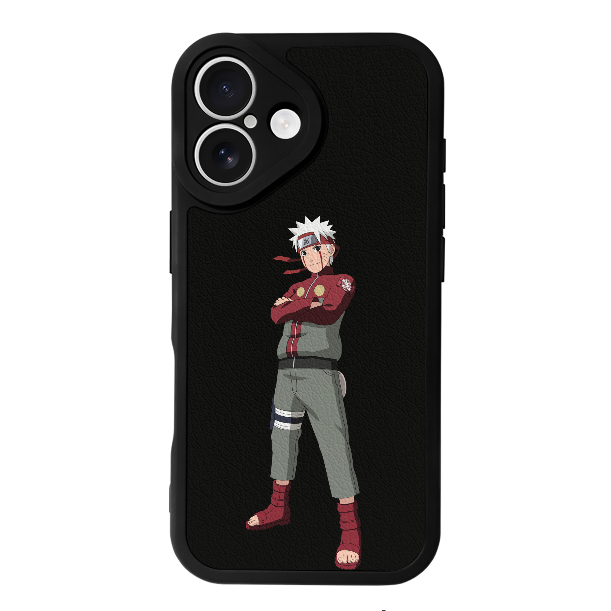 （画像用） NARUTO -ナルト- うずまき ナルト Uzumaki Naruto 【iPhone 16シリーズ対応】シリコンスマホケース（レザー調） 材質：シリコン